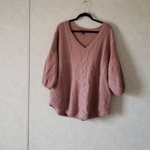 Pink Torrid sweater size 4